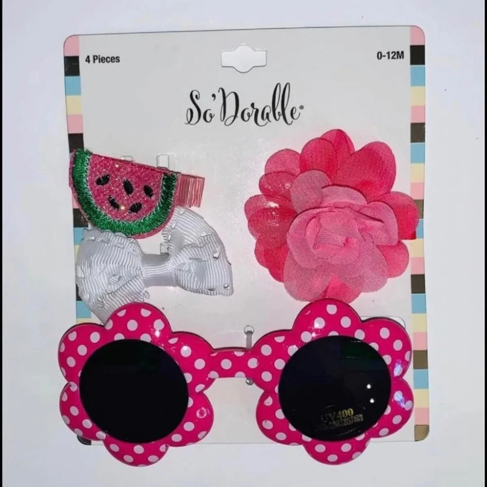Watermelon Theme Baby Toddler Gift Set Hairbows